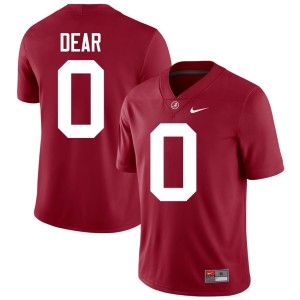 #0 Player Bama Crimson College Football Mens AK Dear Jersey 399520-247
