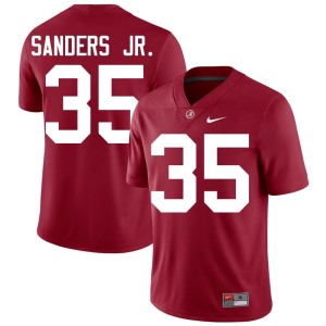 #35 UA Abduall Sanders Jr. Stitched College Football Crimson Mens Jersey 463150-925
