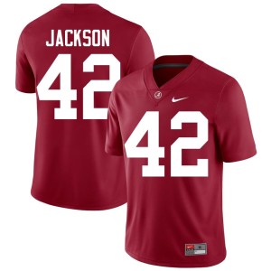 #42 Mens Replica The Tide College Football Crimson Ben Jackson Jersey 442456-722