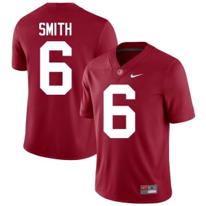 #6 Men Crimson DeVonta Smith Embroidery UA Crimson Tide College Football Jersey 185860-952