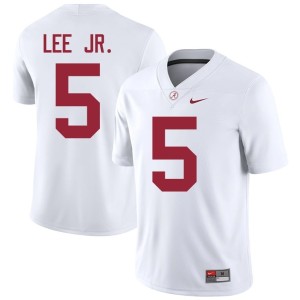 #5 Men's White College Football Dijon Lee Jr. The Tide Alumni Jerseys 776341-995