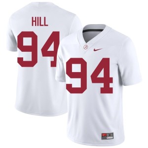 #94 College Football Limited White Mens Edric Hill Bama Jersey 889182-586