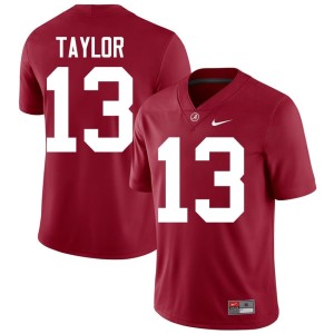 #13 Crimson Tide Ivan Taylor College Football Men Alumni Crimson Jersey 331144-180