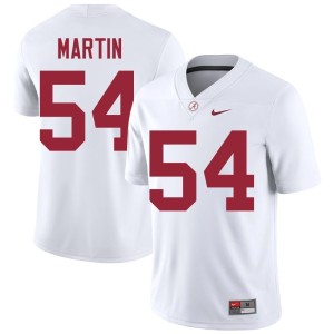 #54 Men Go Bama White Official College Football JD Martin Jersey 642553-694