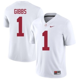 #1 College Football White Jahmyr Gibbs Go Bama Official Men's Jerseys 865552-300