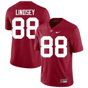 #88 Embroidery Men Jay Lindsey College Football Crimson UA Jerseys 749360-259
