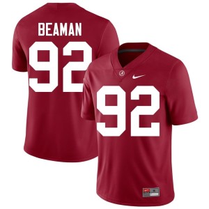#92 College Football Jeremiah Beaman Crimson Roll Tide University Men's Jersey 334467-780
