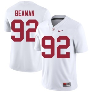 #92 Men Jeremiah Beaman White College Football The Tide Limited Jerseys 381323-905