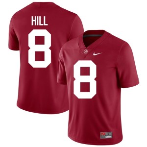 #8 2026 UA Crimson Tide College Football Justin Hill Men Crimson Jerseys 577643-874
