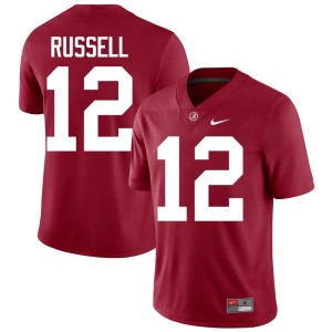#12 Roll Tide Men's Game College Football Crimson Keelon Russell Jersey 841100-942
