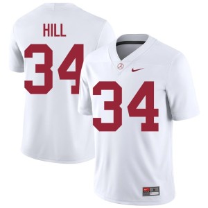 #34 London Hill College Football Limited Men White Alabama Crimson Tide Jersey 228951-590