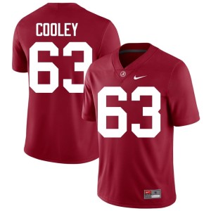 #63 University of Alabama Mens Bryson Cooley College Football NCAA Crimson Jersey 569991-173