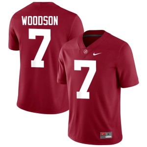#7 Player College Football Bama Mens Caleb Woodson Crimson Jerseys 126651-825