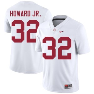 #32 College Football The Tide Official Mens White Corey Howard Jr. Jersey 268233-325