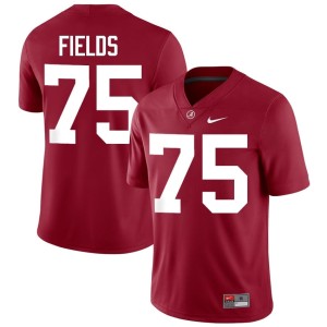 #75 Ethan Fields Crimson College Football Men Alumni Crimson Tide Jersey 271398-288