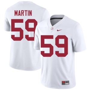 #59 Crimson Tide Men JD Martin 2026 College Football White Jersey 121038-355
