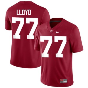#77 Crimson College Football Game Jackson Lloyd Bama Mens Jerseys 502870-426