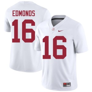 #16 Bama Men White College Football 2026-27 Jorden Edmonds Jerseys 456620-924