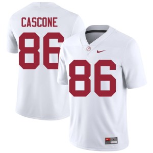 #86 White College Football UA Men's Stitched Jude Cascone Jerseys 524074-280