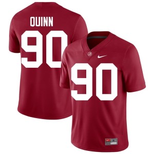 #90 Lorcan Quinn Mens Crimson UA Crimson Tide College Football High School Jersey 342339-989