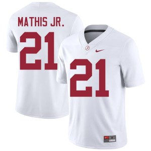 #21 2026-27 Alabama Maurice Mathis Jr. White Mens College Football Jerseys 114067-636