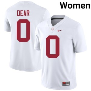 #0 White AK Dear UA College Football Womens Official Jerseys 980292-430