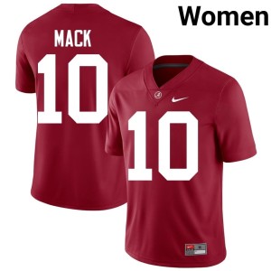#10 Replica Austin Mack Women's Crimson University of Alabama College Football Jerseys 601281-213
