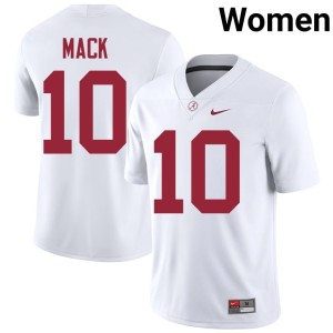 #10 White College Football Womens Replica Austin Mack UA Jersey 547447-444
