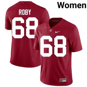 #68 Bama 2026 College Football Billy Roby Women's Crimson Jersey 645761-239