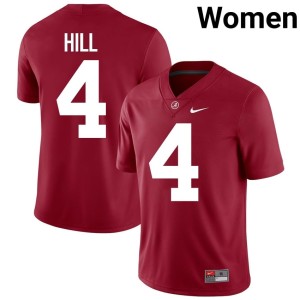 #4 Daniel Hill Bama Womens College Football University Crimson Jerseys 397277-889