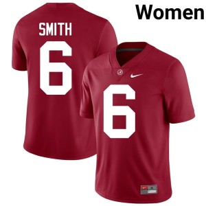 #6 College Football Game DeVonta Smith Women's UA Crimson Tide Crimson Jerseys 600737-475