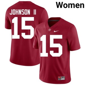 #15 Replica The Tide College Football Duke Johnson II Womens Crimson Jerseys 299954-579