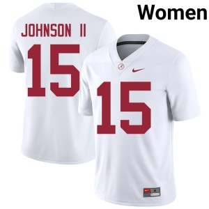 #15 White UA College Football Duke Johnson II Women Limited Jersey 372185-706