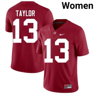 #13 College Football Ivan Taylor Womens Bama Crimson 2026-27 Jerseys 880746-299