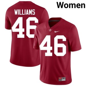 #46 Alabama Crimson Player Jay Williams College Football Womens Jerseys 160080-516