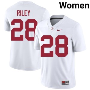 #28 White College Football Kevin Riley 2026 Womens UA Crimson Tide Jersey 631596-946