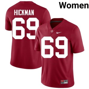 #69 Women College Football Go Bama Baker Hickman Crimson Limited Jersey 682570-271