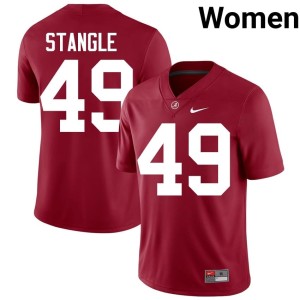 #49 College Football Game Crimson Women's Roll Tide Ethan Stangle Jersey 545992-820