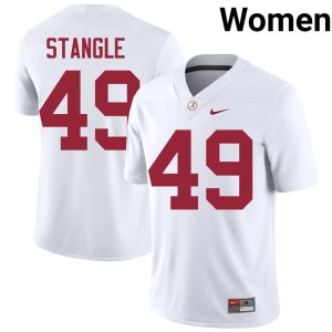 #49 White University of Alabama Ethan Stangle University College Football Women Jerseys 321405-138
