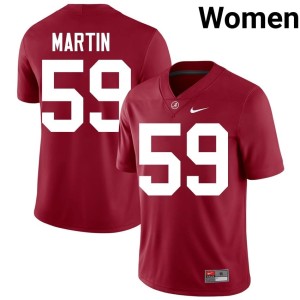 #59 Crimson Go Bama Women JD Martin College Football Official Jerseys 337057-823