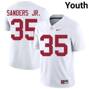 #35 Abduall Sanders Jr. Alabama College Football Player Youth White Jerseys 313697-791