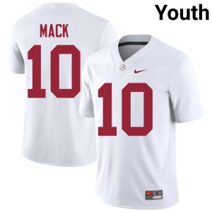 #10 Austin Mack Youth UA NCAA White College Football Jersey 564133-736