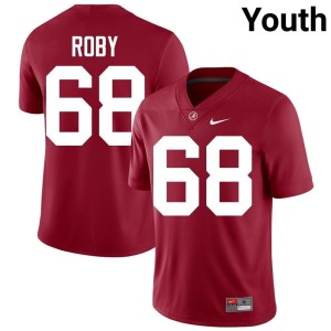 #68 College Football The Tide Crimson Youth Billy Roby Player Jerseys 312147-934