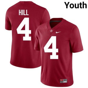#4 College Football Daniel Hill Crimson Go Bama Limited Youth Jerseys 674144-840