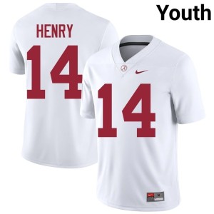 #14 UA College Football Alumni Fatutoa Henry White Youth Jerseys 110007-297