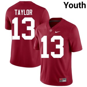#13 College Football UA Alumni Crimson Ivan Taylor Youth Jerseys 284986-137