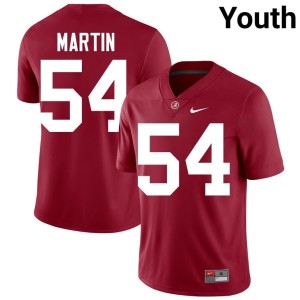 #54 Limited College Football Youth Crimson JD Martin UA Jerseys 481100-559