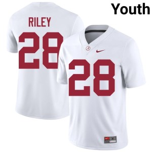 #28 White College Football Alabama Crimson Tide Limited Kevin Riley Youth Jersey 448139-283