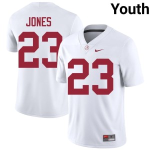 #23 University Cayden Jones Youth UA Crimson Tide White College Football Jersey 178886-880