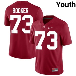 #73 Youth College Football Chris Booker Crimson Crimson Tide Stitched Jerseys 201160-862